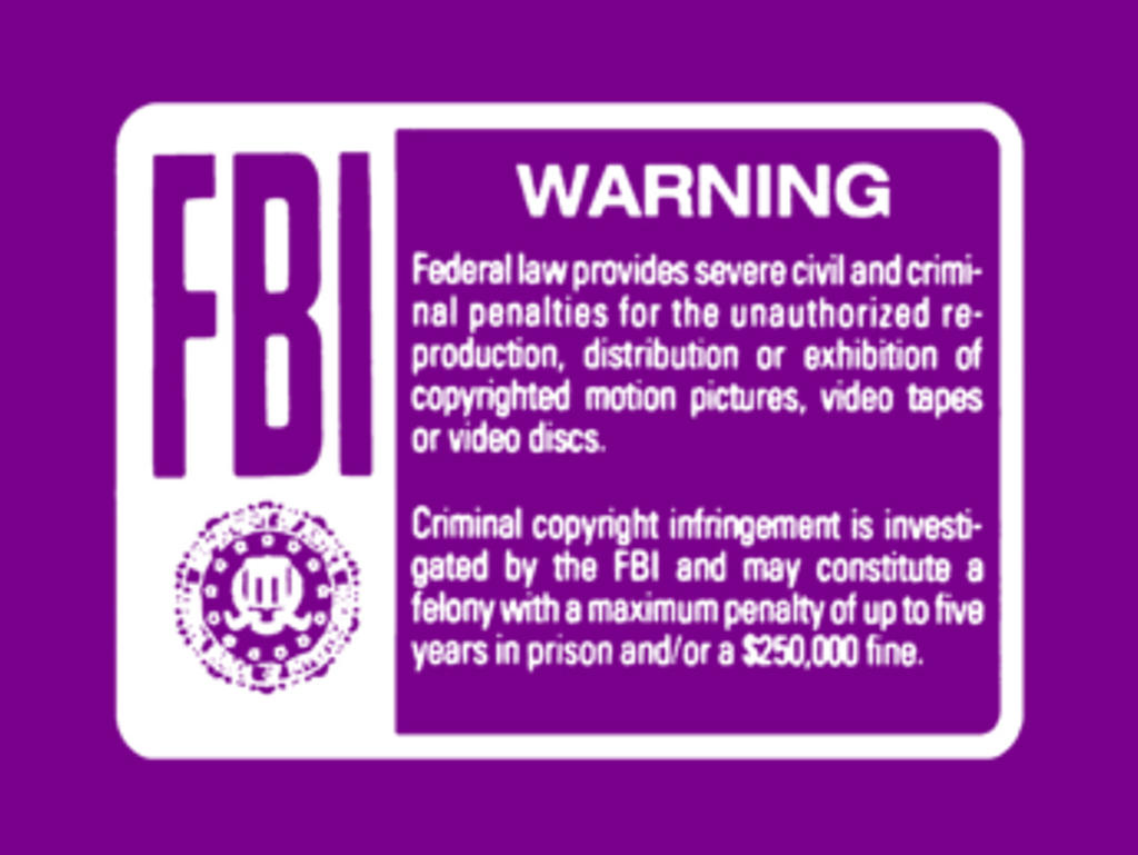 Purple FBI Warning Screen (2000, Fanmade) by richardchibbard on DeviantArt