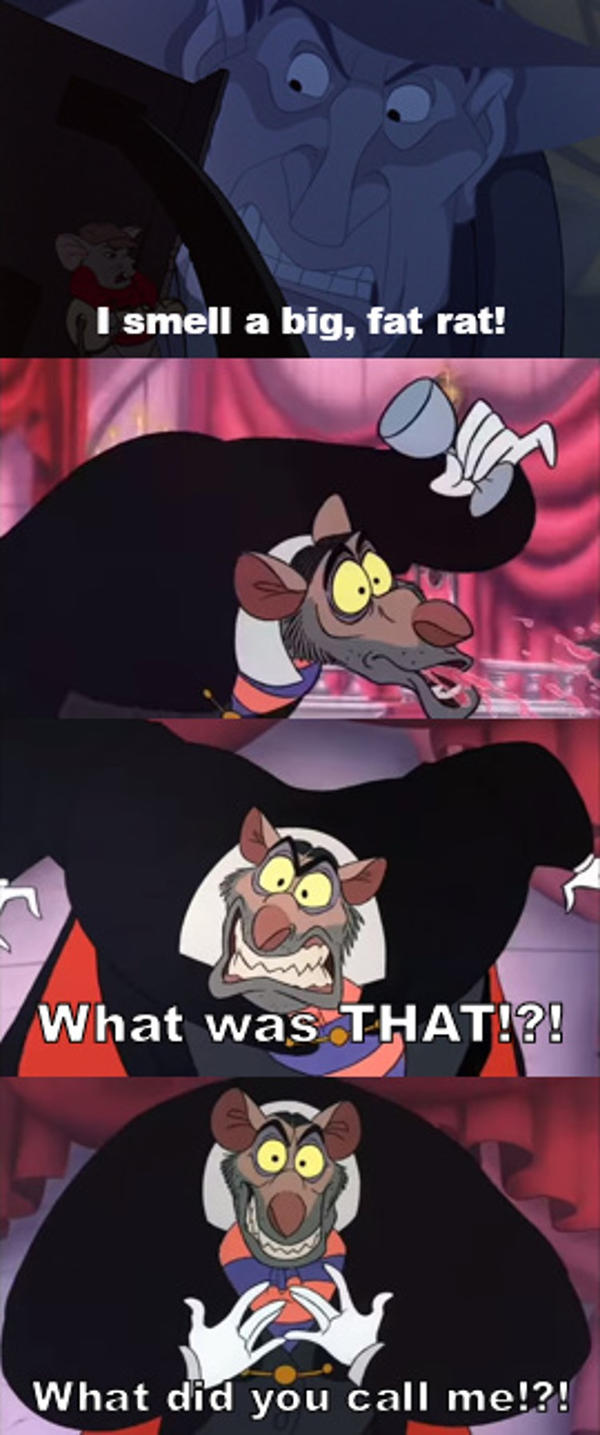 McLeach Calls Ratigan a Rat by richardchibbard on DeviantArt