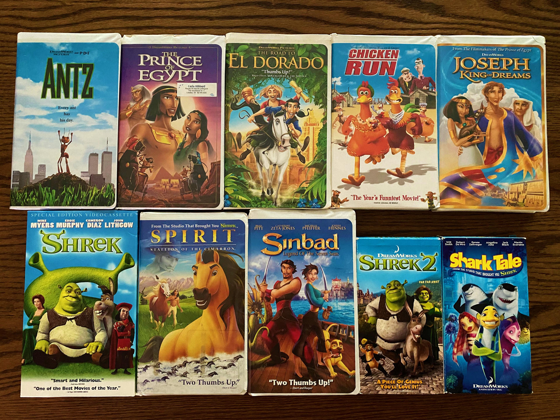My DreamWorks Animation VHS Collection by richardchibbard on DeviantArt