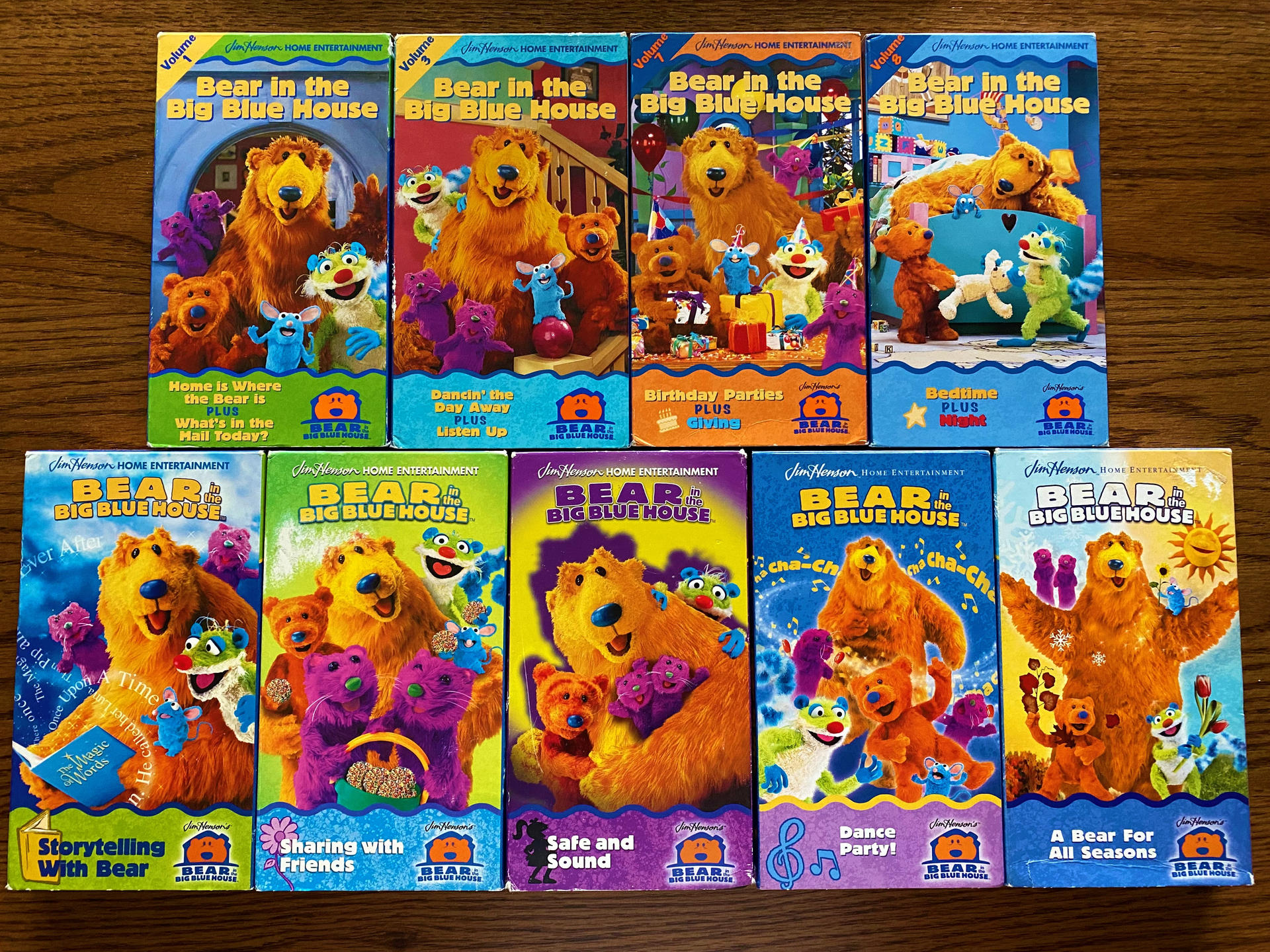 Bear In The Big Blue House VHS Tapes