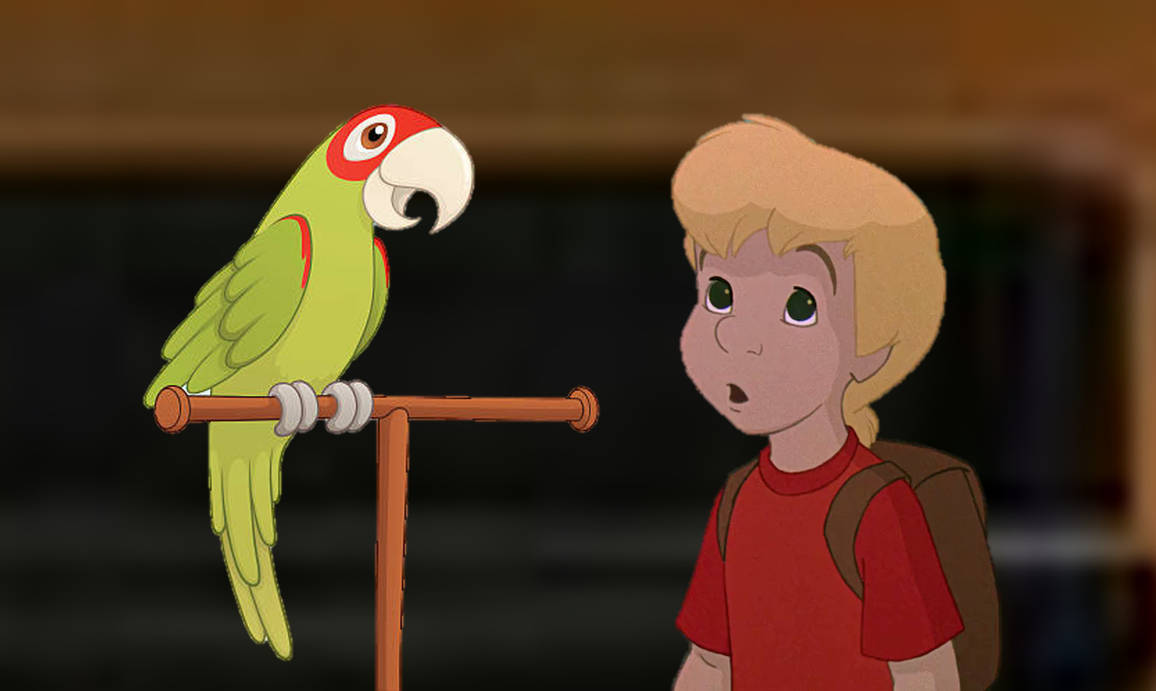 Cody Meets a Talking Parrot by richardchibbard on DeviantArt
