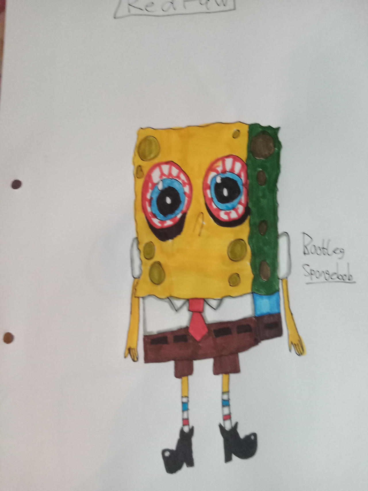 Redrawing Bootleg Spongebob by happyappy234567 on DeviantArt