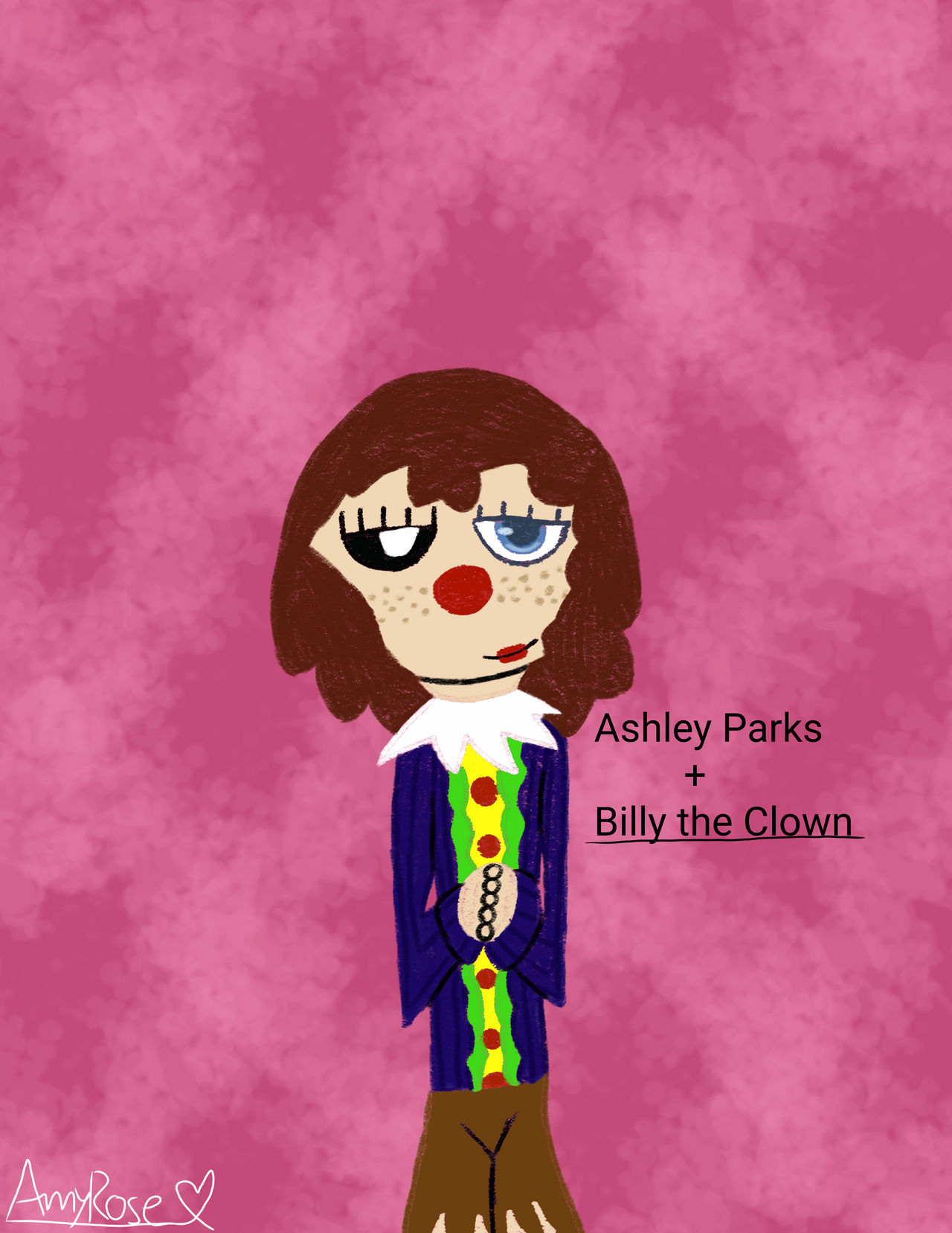 Ashley Parks + Billy the Clown by happyappy234567 on DeviantArt
