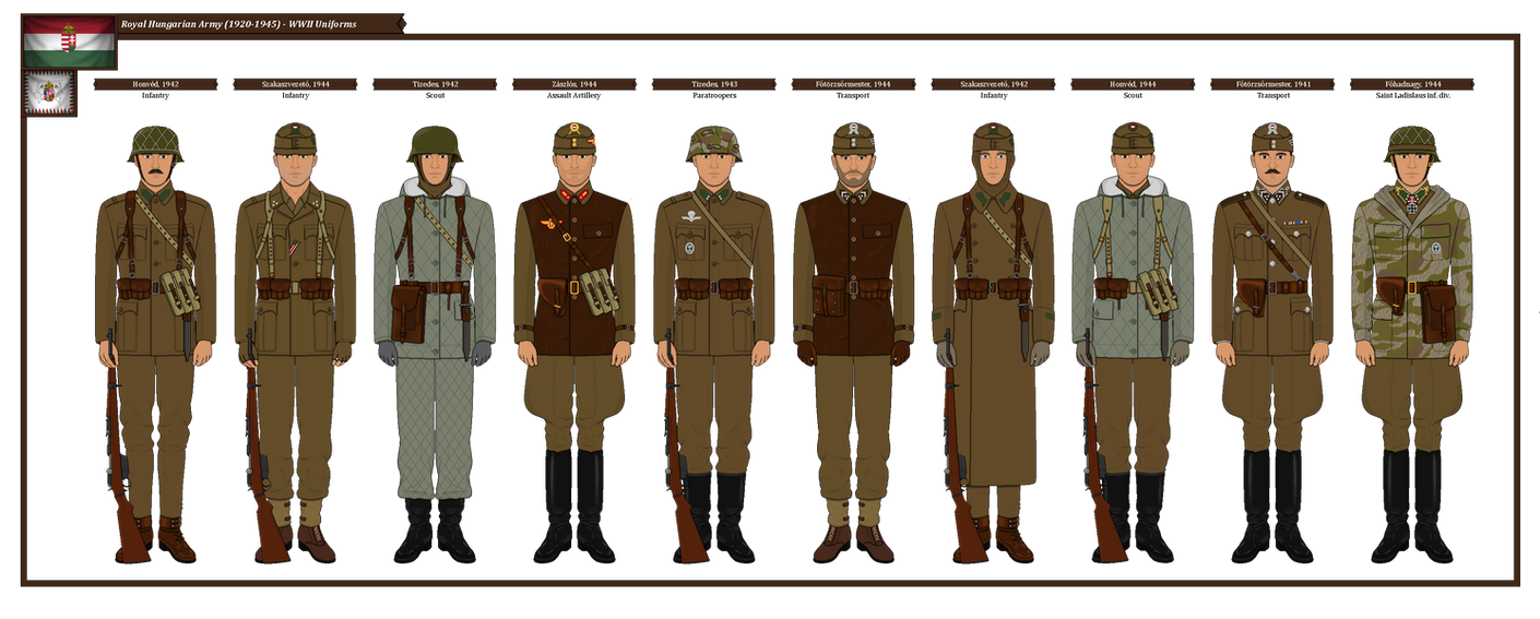 The Royal Hungarian Army - WWII Uniforms by DiWiNiTY122 on DeviantArt