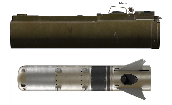 M26 RAW, projectile view