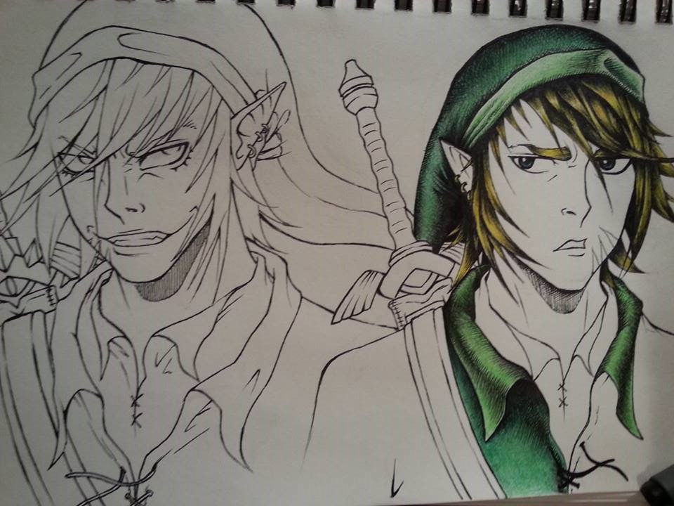 Link and Dark Link (WIP) 2