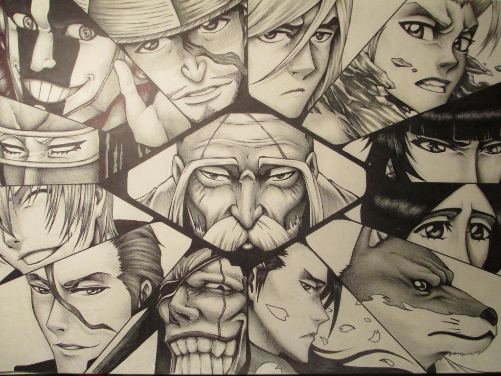 Bleach 13 Court Guard Squad Captains COMPLETE by JustinEugene on Bleach 13 Court Guard Squad Captains COMPLETE by JustinEugene on