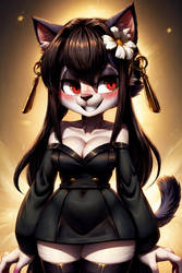 Catgirl Yor Skullgirl 3 AI