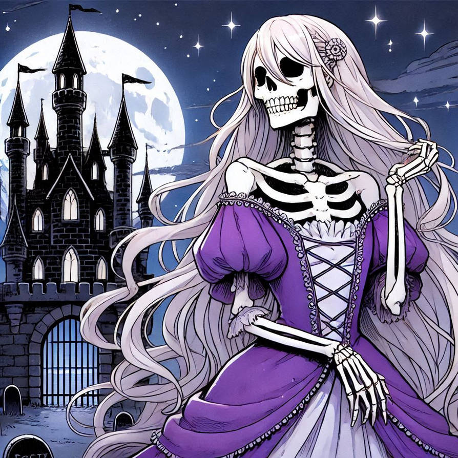 The Skeleton Princess Comic Style AI by MilesZero on DeviantArt