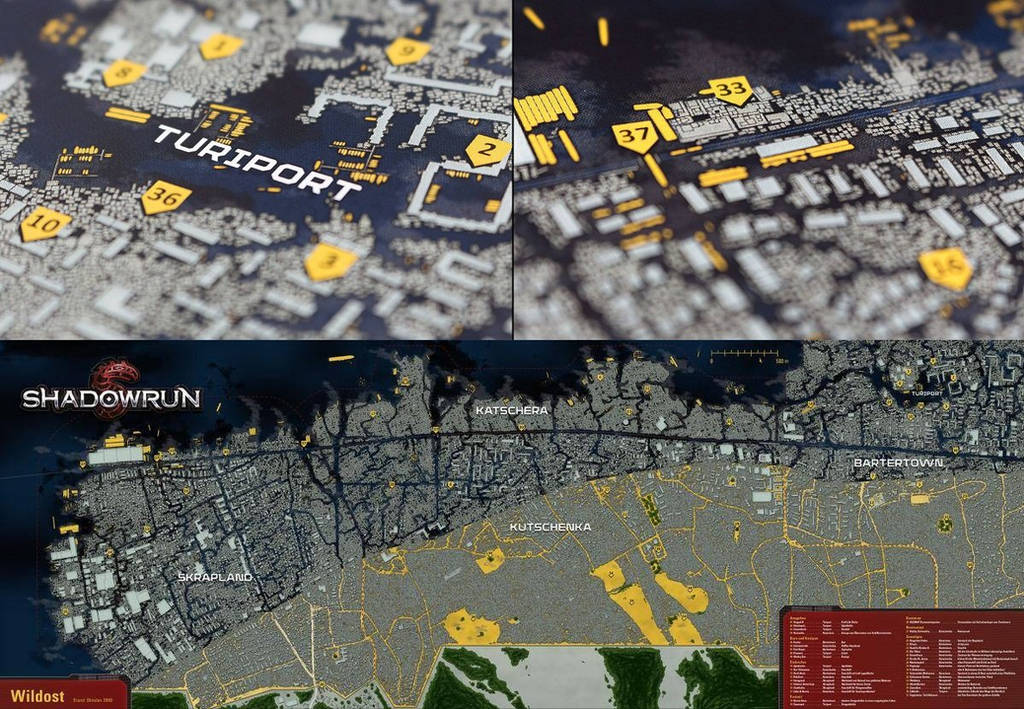 Shadowrun Karte Hamburg Wildost by fexes