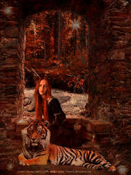 Autumn Tiger / A Girl and Her Tiger