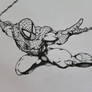 Spider-Man (inking practice)