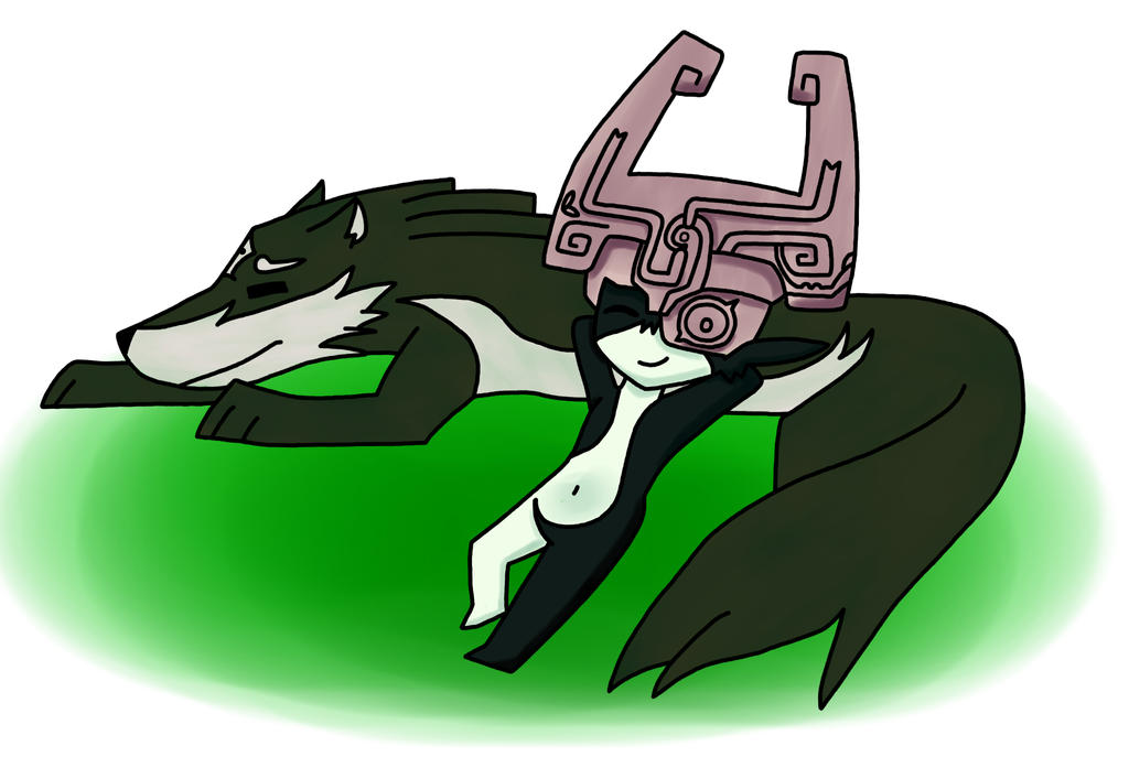 Wolf Link and Midna