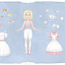 Romantic Tea Party Paperdoll