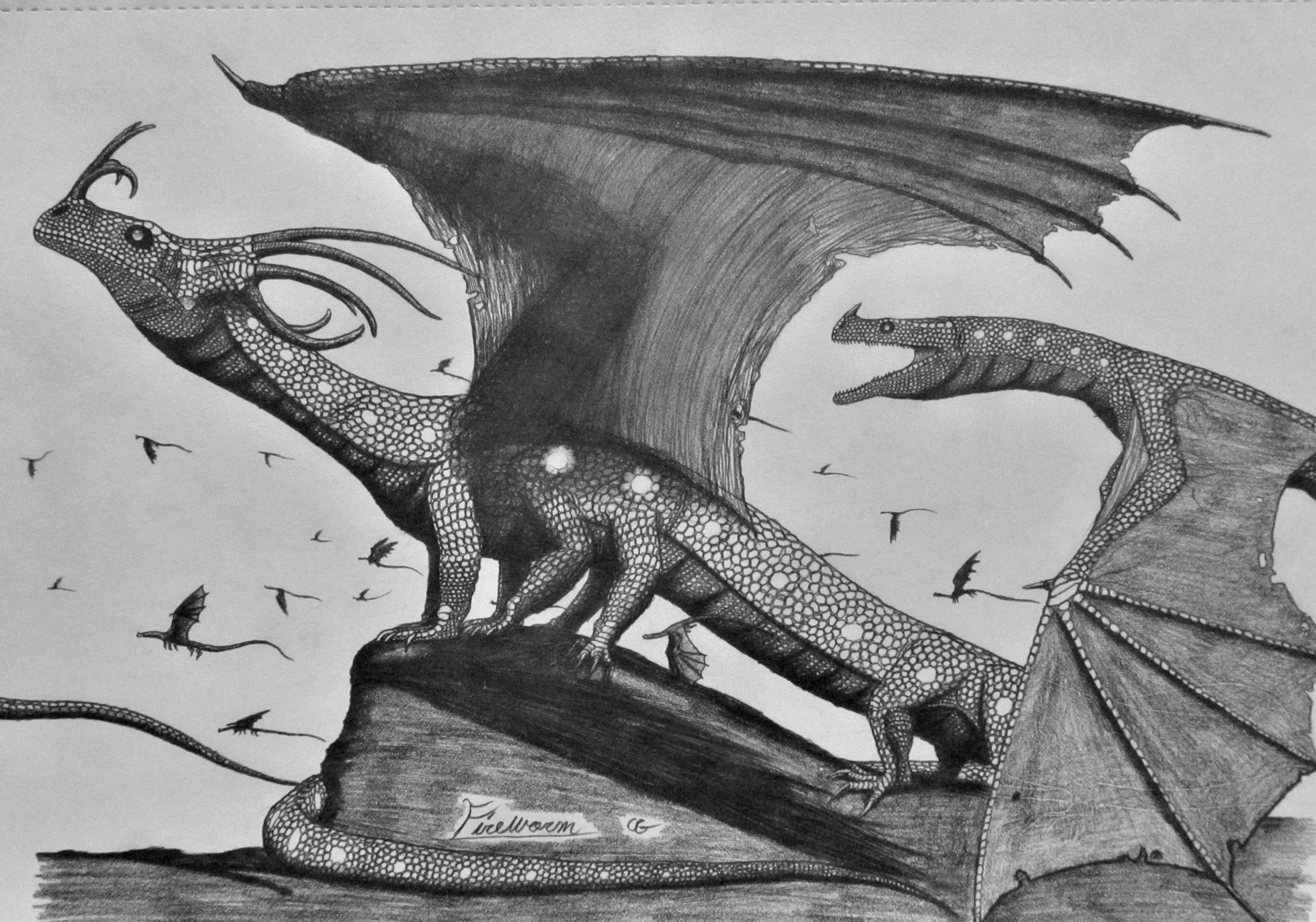 Fireworm Draw How To Train Your Dragon: Fireworm and Queen by AcroSauroTaurus on ...