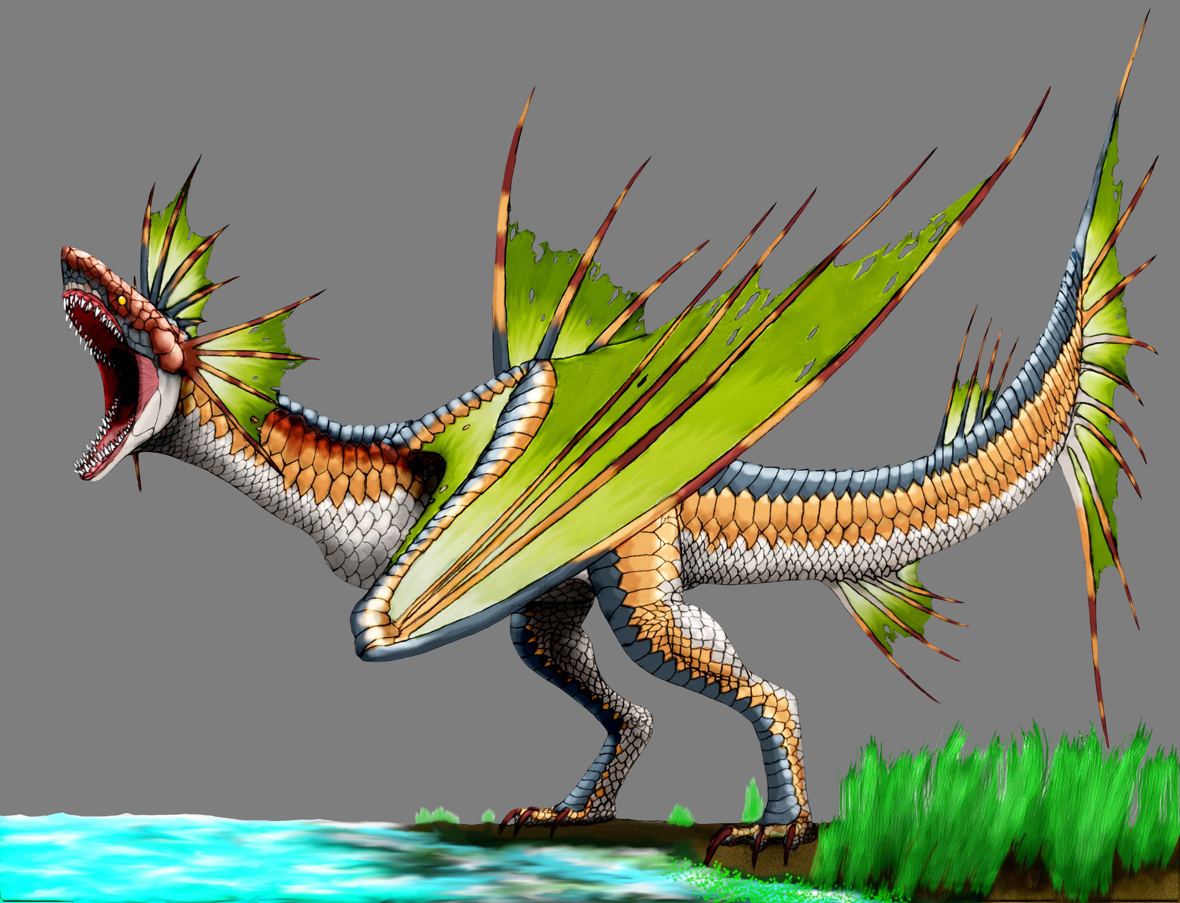 Monster Hunter: Plesioth by AcroSauroTaurus on DeviantArt
