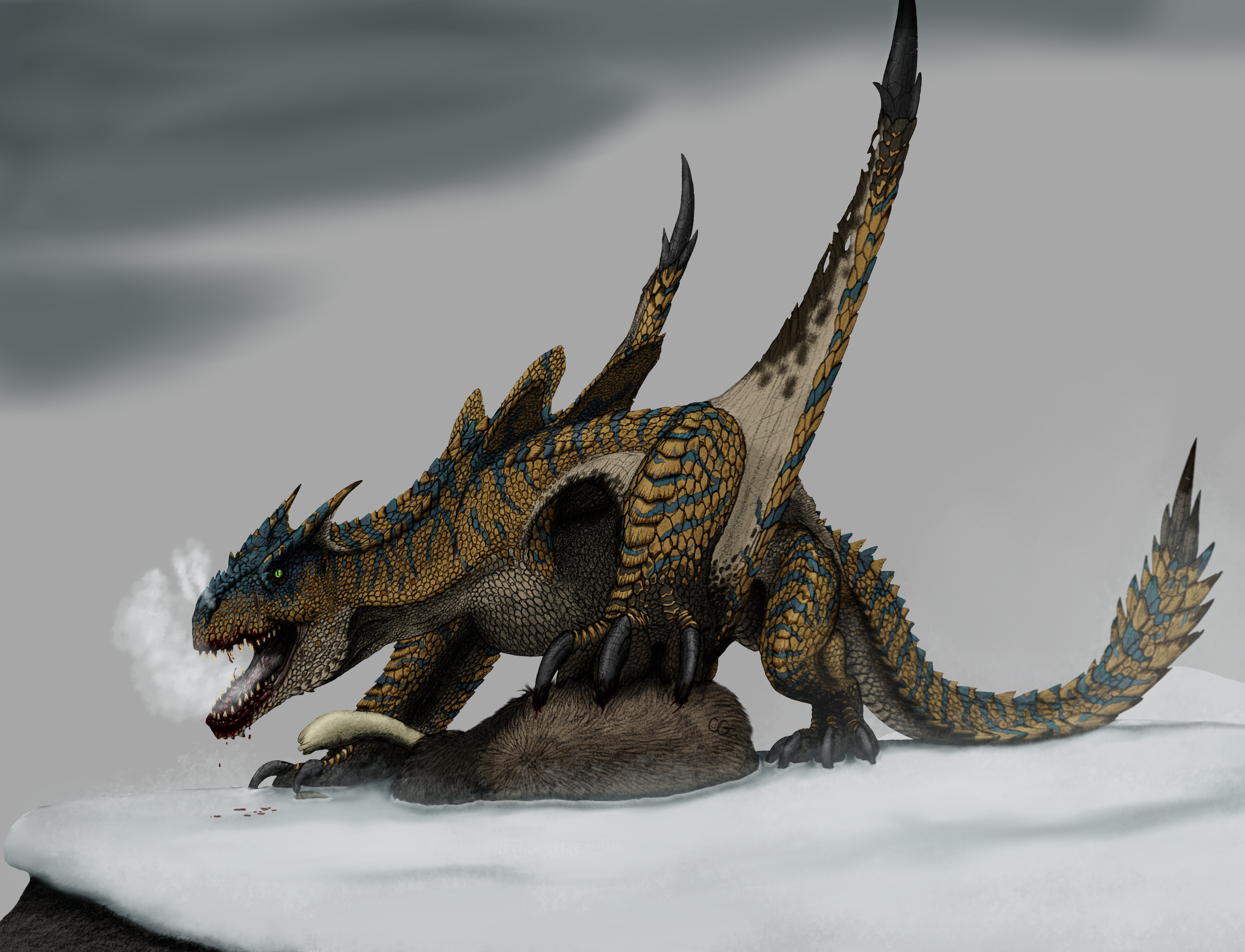 Yigrex Background Monster Hunter 2nd Gen: Tigrex by AcroSauroTaurus on DeviantArt