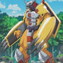 Wargreymon Stitched Image Digimon Anime 2020