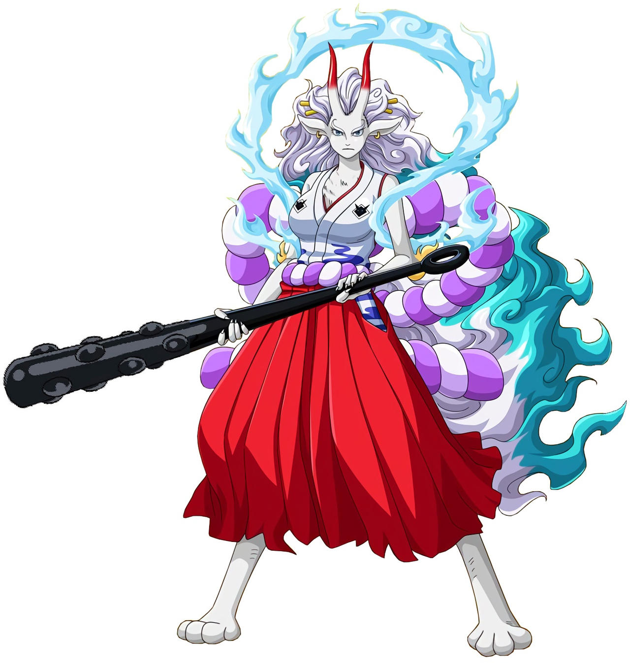 One Piece Yamato Hybrid Form render by Abyss1 on DeviantArt