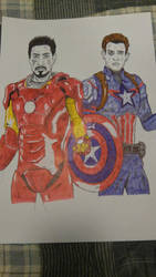 Brothers In Arms - Iron Man and Captain America