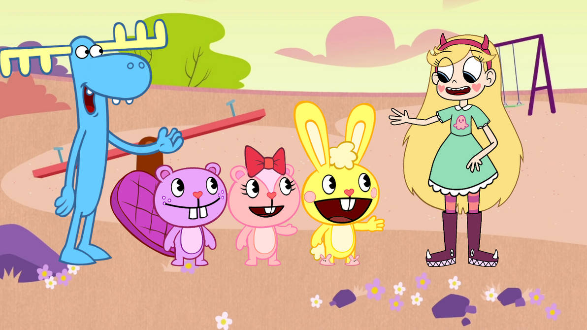Star meets Cuddles, Giggles, Toothy, and Lumpy by HeyIts22Luta on ...