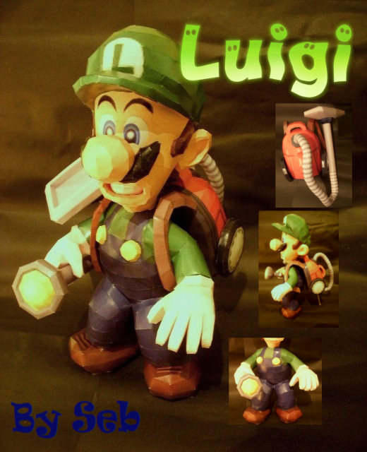 Luigi's Mansion Luigi Papercraft