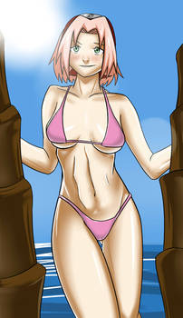 Naruto:  Sakura in bikini