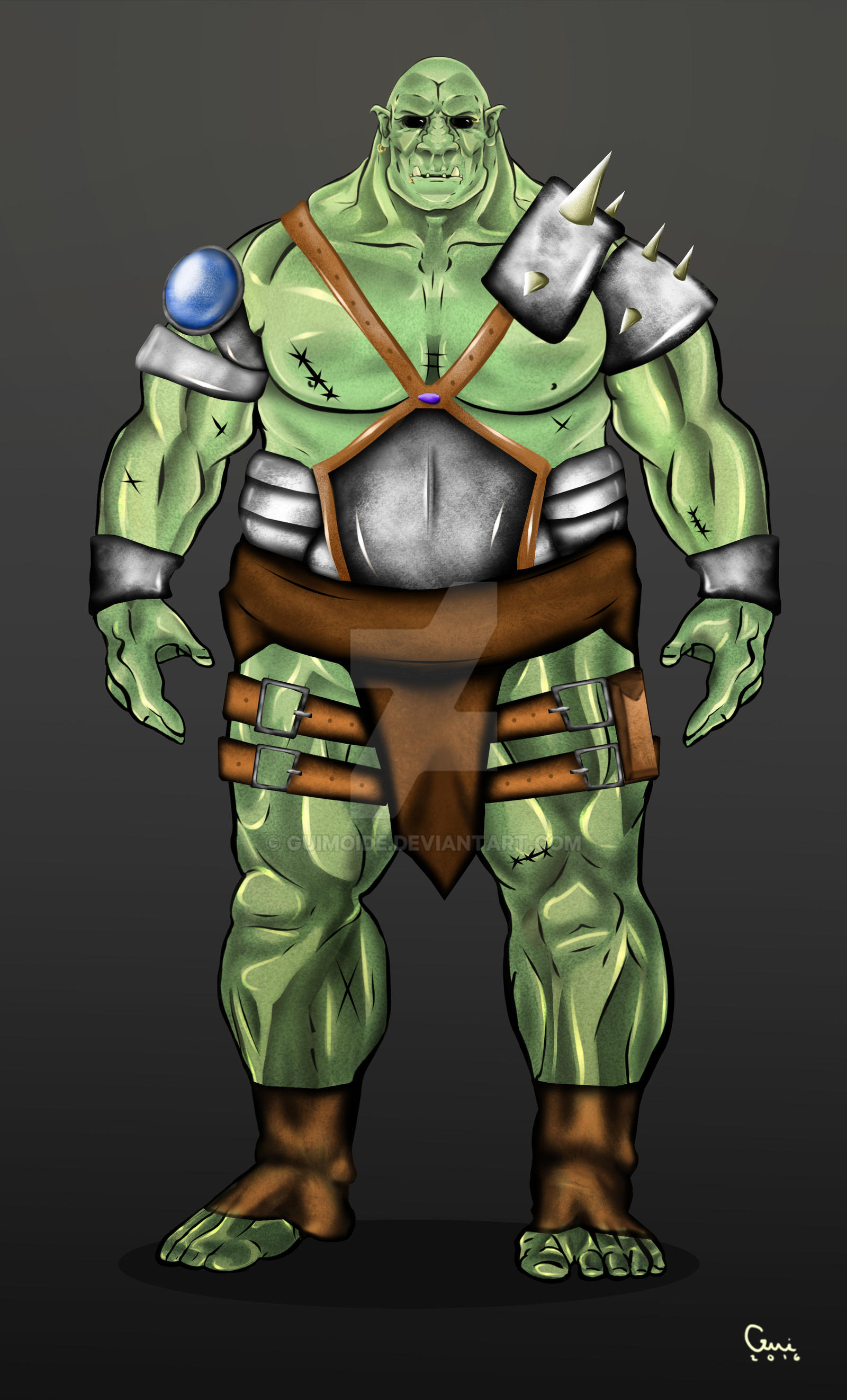 Orc Concept Art - Digital Painting by guimoide on DeviantArt