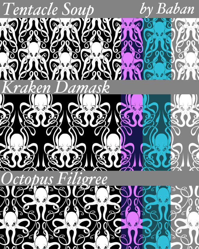 Tentacle Patterns By BabanIllustration On DeviantArt