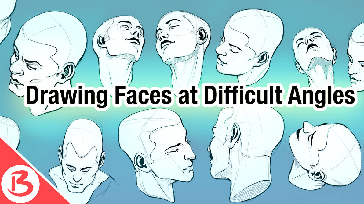Drawing Faces at Difficult Angles - Video Tutorial by BabanIllustration ...