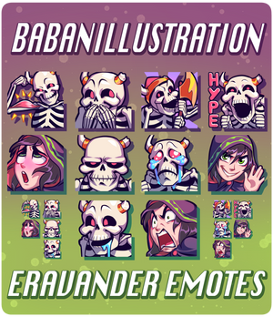 eravander emotes by BabanIllustration