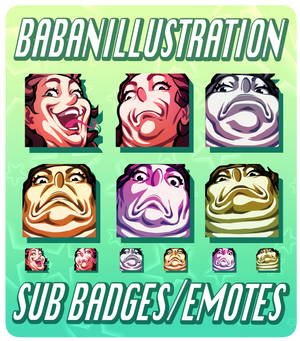 Baban sub badges by BabanIllustration