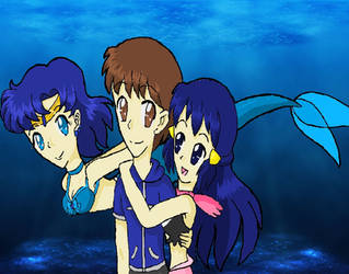 Mat and Mermaid Dawn and Ami