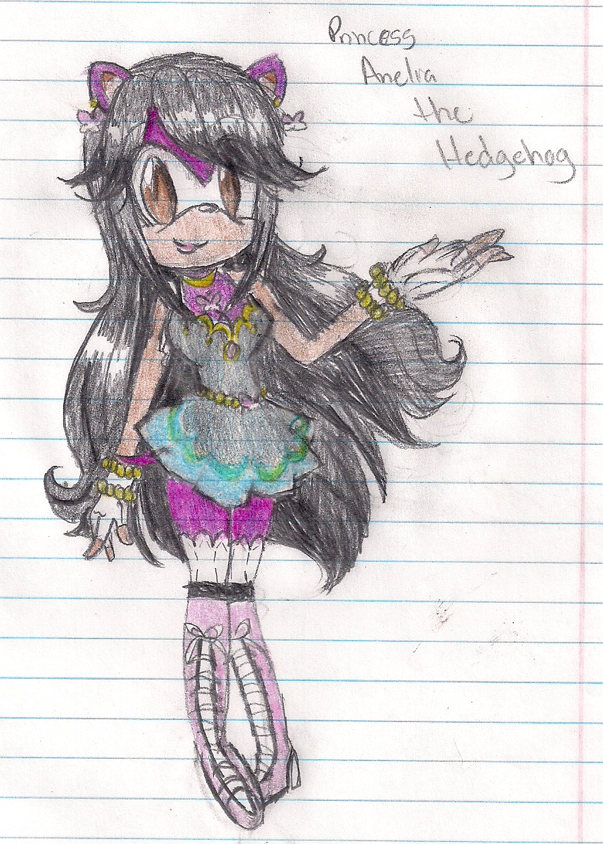 The Hedgehog Princess colored doodle :p