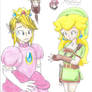 Link and Peach Swap Clothes