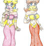 Belly Dancers Peach and Daisy