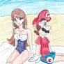 Mario and Rosie at the Beach