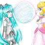 Peach and Miku's Bubblegum