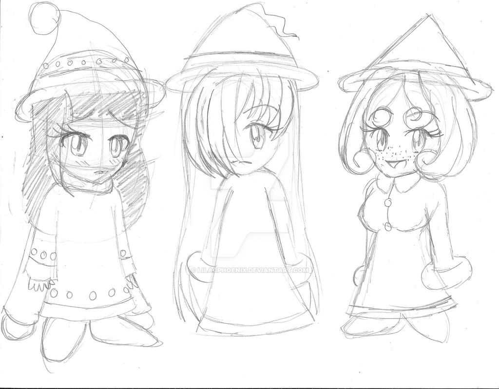 Drawcia, Paintra and Claycia