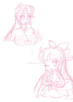 Anelia and Nia Sketches
