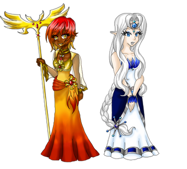 Sun and Moon Goddesses