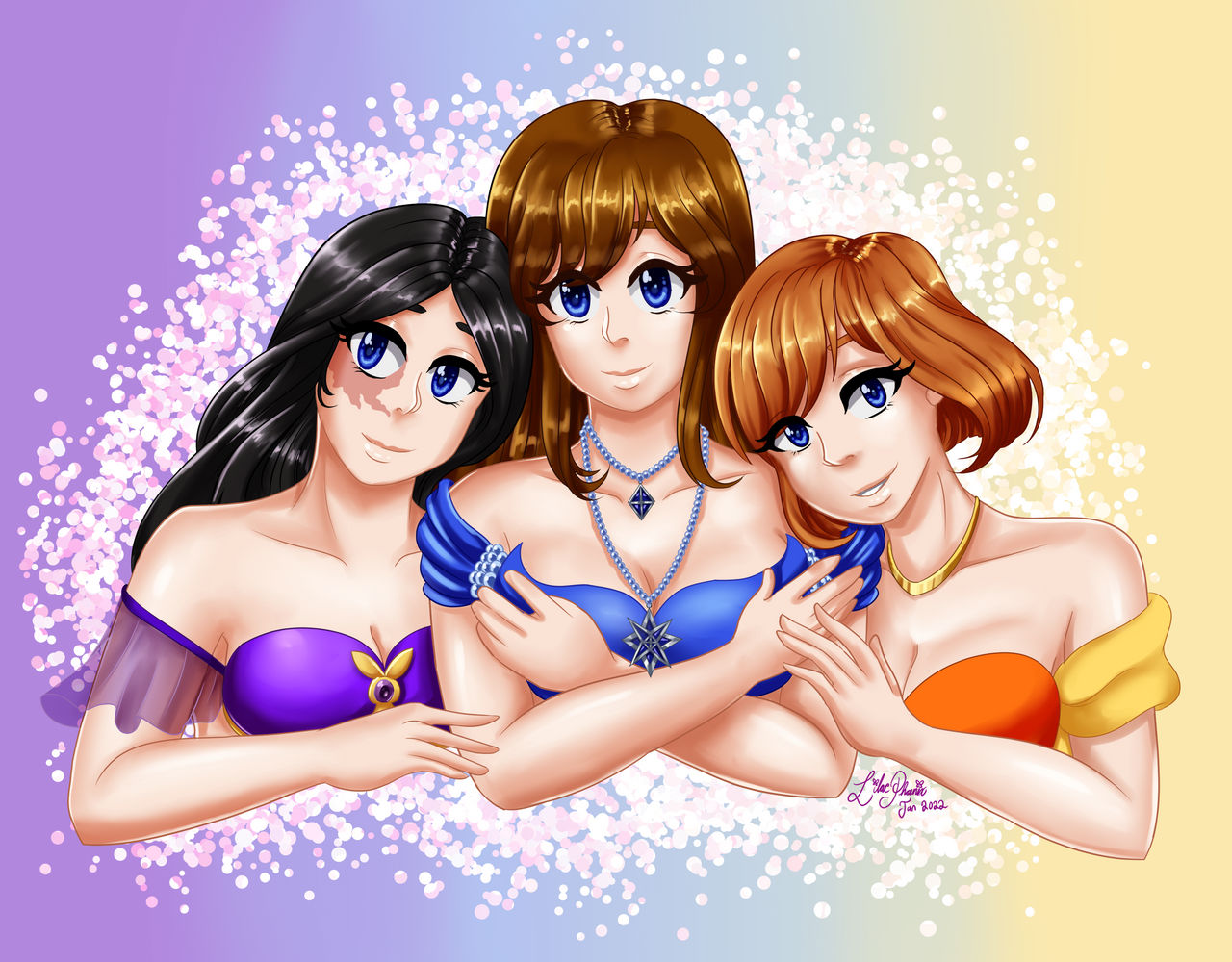 Belle, Felicity and Kira