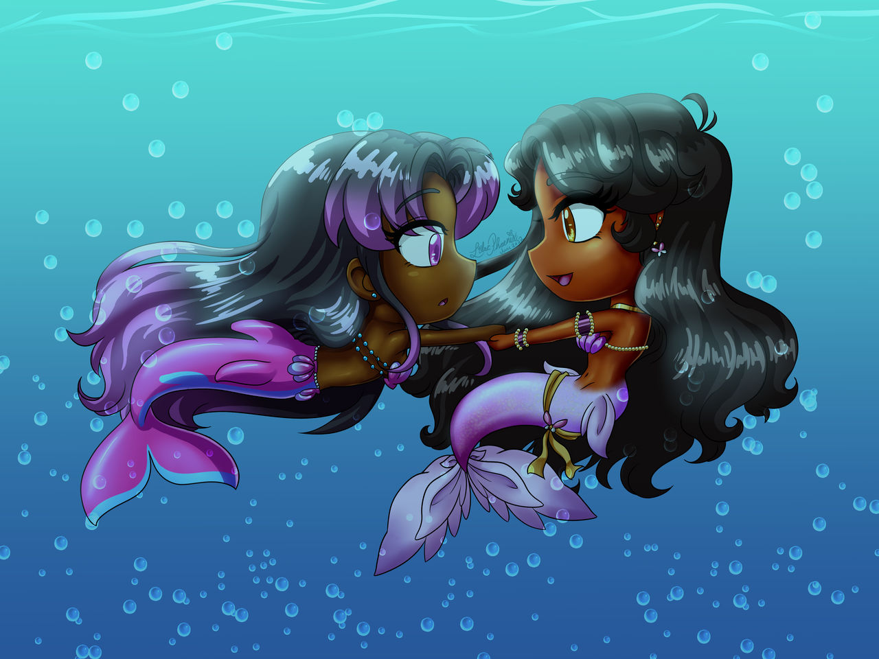 Mermaid Swimming Lesson