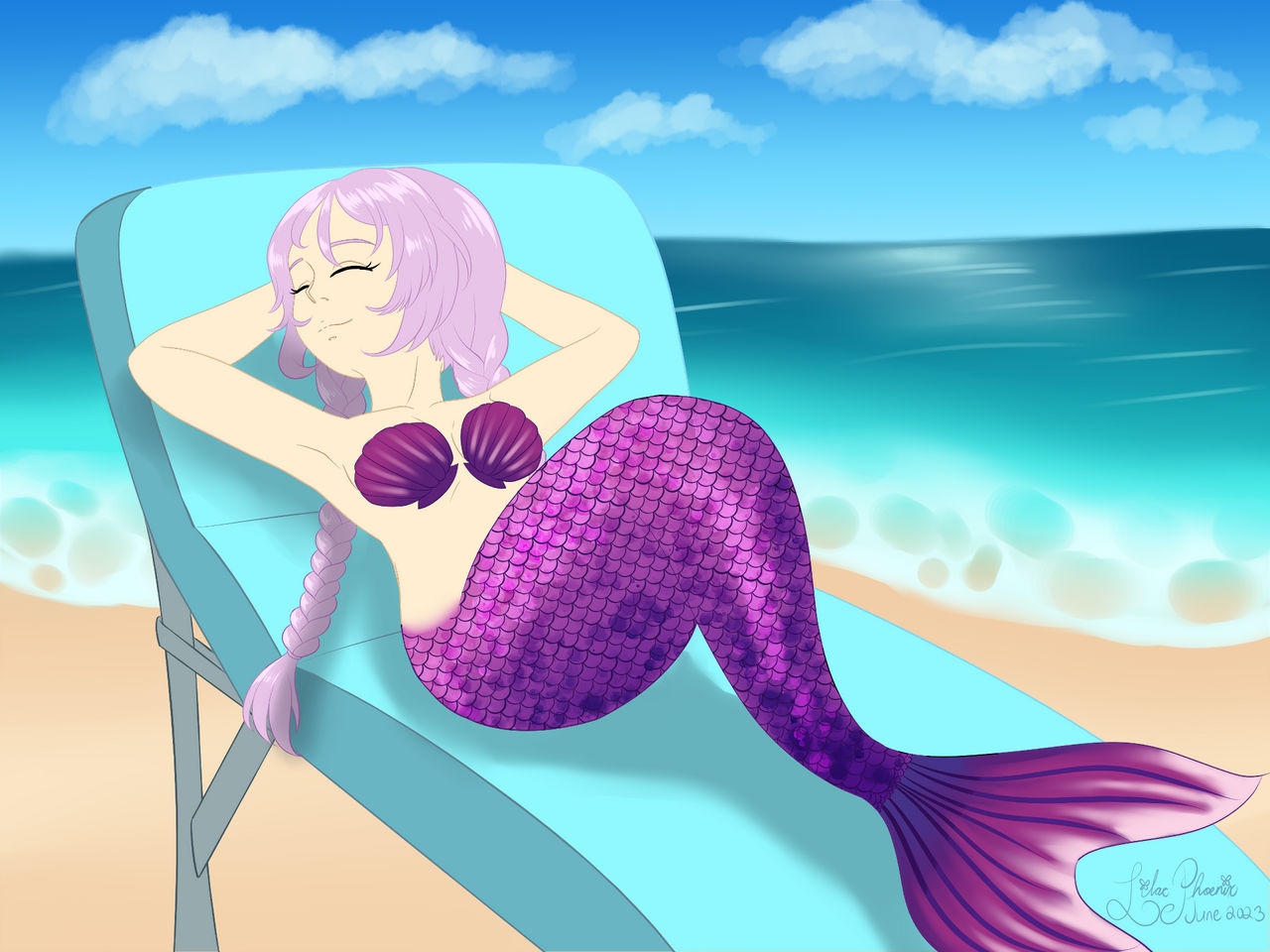 Mermaid Clorica Sunbathing