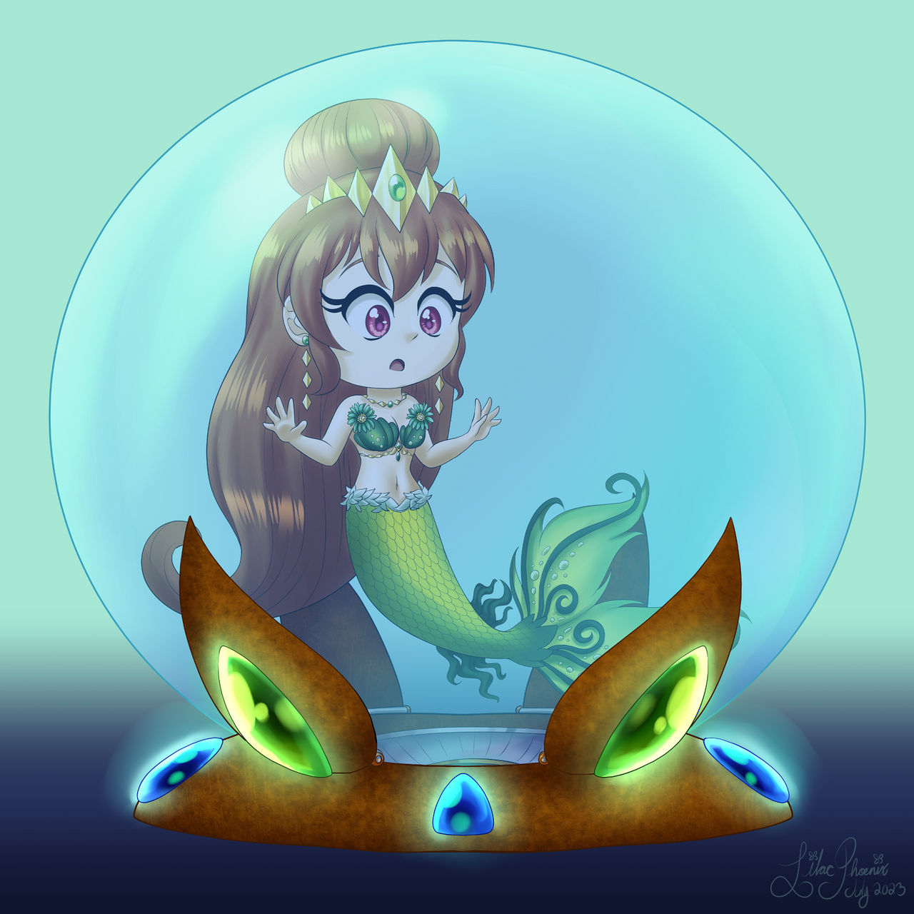 Jenifer in a Bubble Trap