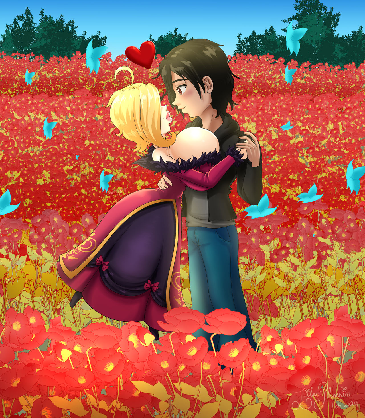 Dancing in the Red Flower Field