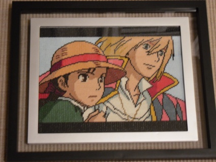 Howl and Sophie Cross Stitch