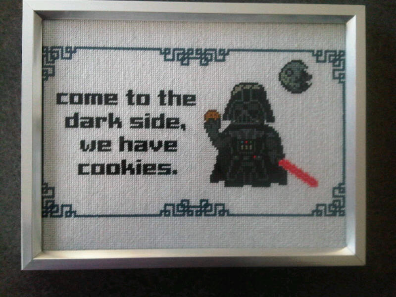 Darth Vader Needlepoint-Stitch by Karma-Pudding