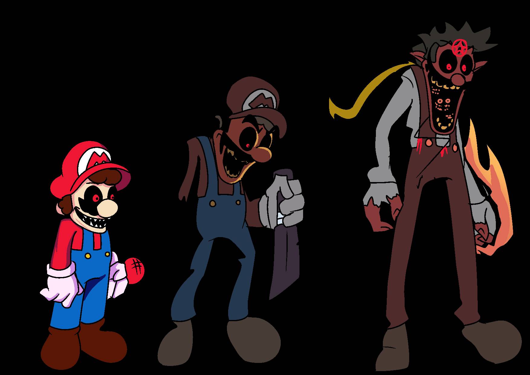 FNF Sonic Exe Mario mix Buffanicpng take by Buffanic on DeviantArt