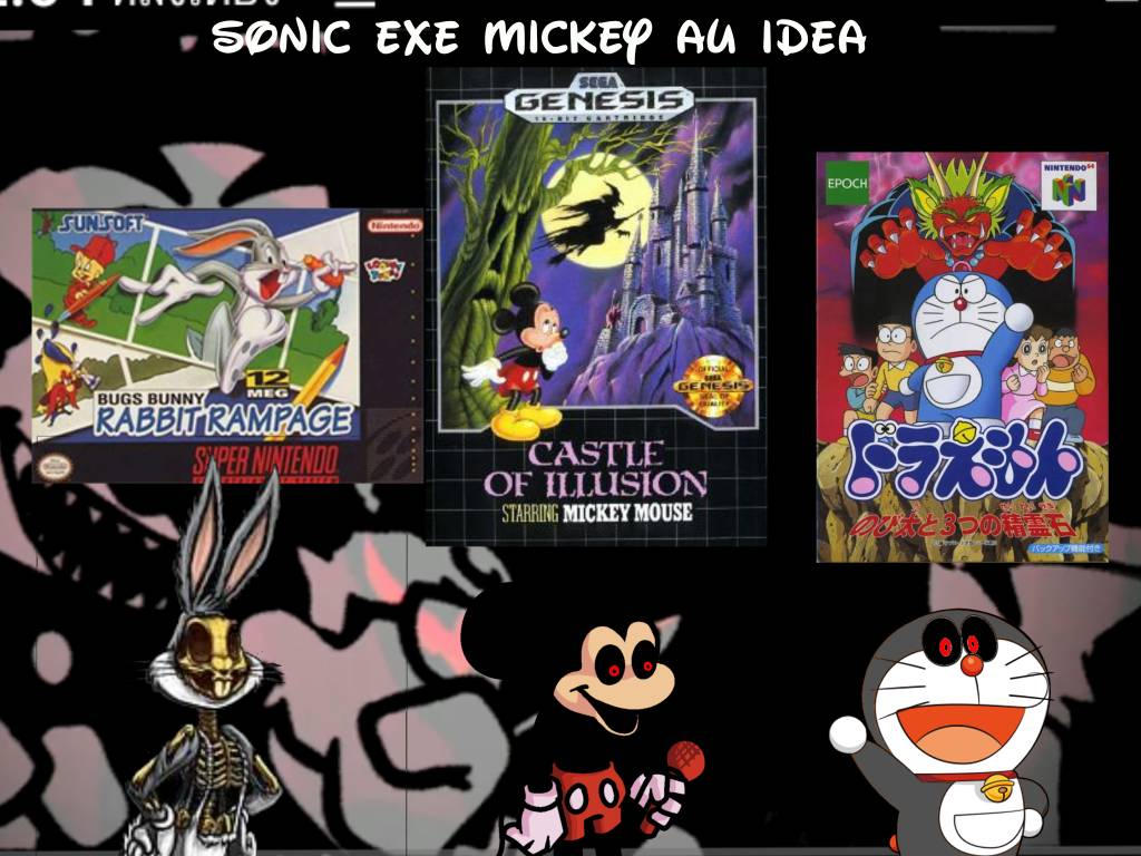 FNF Sonic/Mario/Crash Mickey mouse version (Idea) by Buffanic on DeviantArt